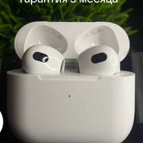 Оригинальные наушники apple Airpods 3 подарочный ч