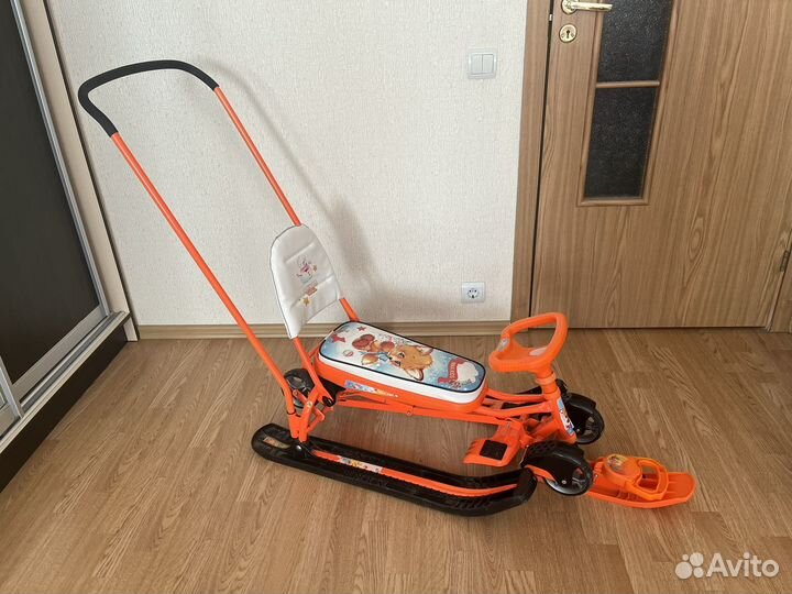 Снегокат Ника Тимка: колеса, спинка и ручка