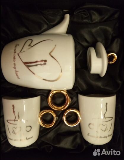 Чайная пара + чайник для влюбленных