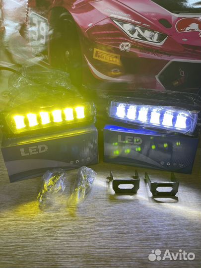 Светодиодная балка 6 Линза, белый жёлтый 80V