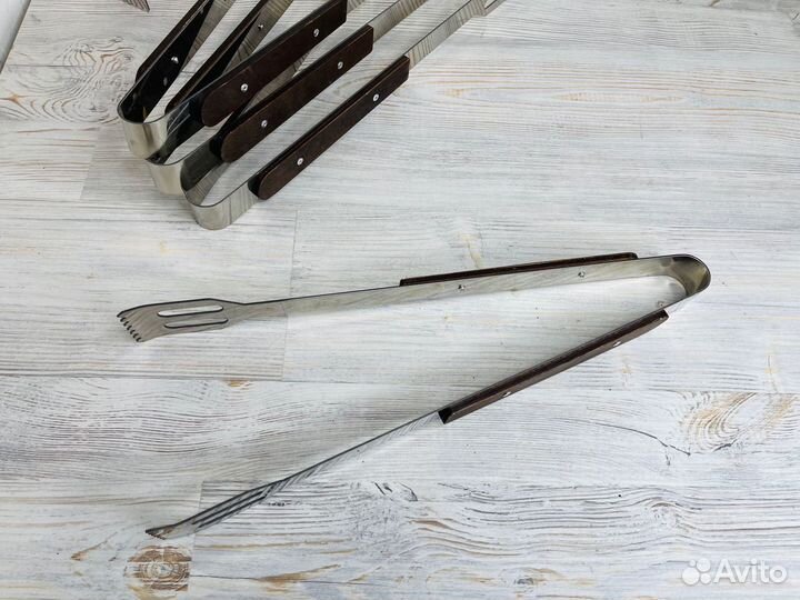 Щипцы для мяса барбекю из нержавейки 40см