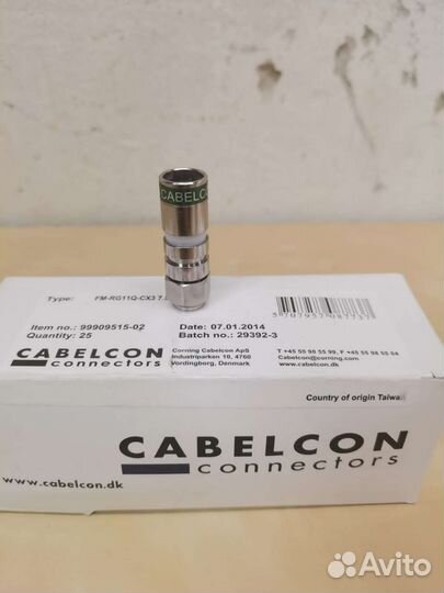Cabelcon компрессионныйF-разьем под Rg-11