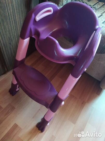 Детское сиденье для унитаза со ступенькой