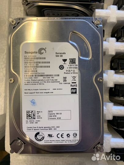 Жесткий диск HDD 3,5 500Gb ; 1Tb ; 2Tb