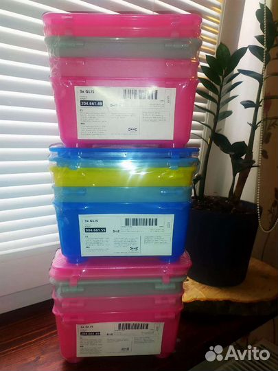 Икеа gliss наборы контейнеров