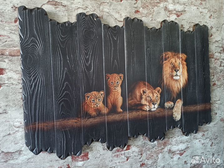 Картина на дереве для интерьера