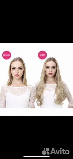 Волосы на заколках искусственные