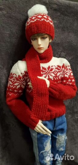 Bjd новогодняя одежда бжд 1/3, 72 см