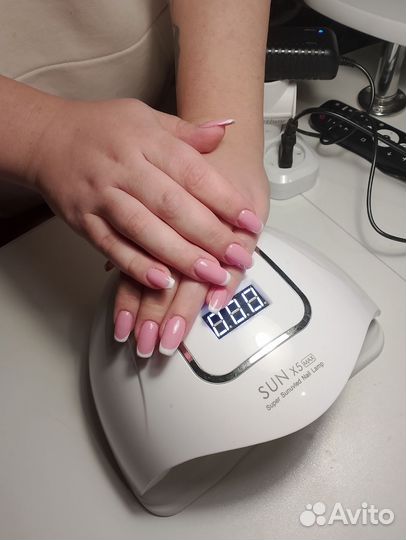 Маникюр гель лак, наращивание