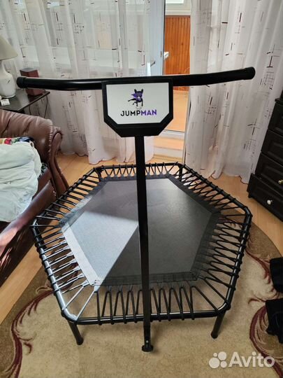 Батут для фитнеса с ручкой jumpman