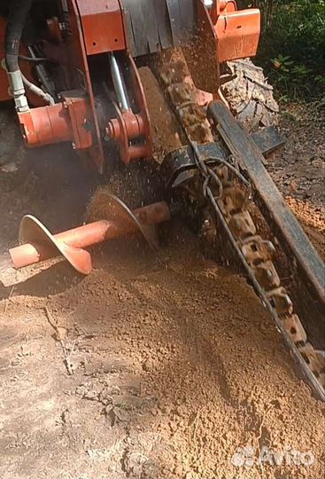 Услуги траншеекопателя(бара)