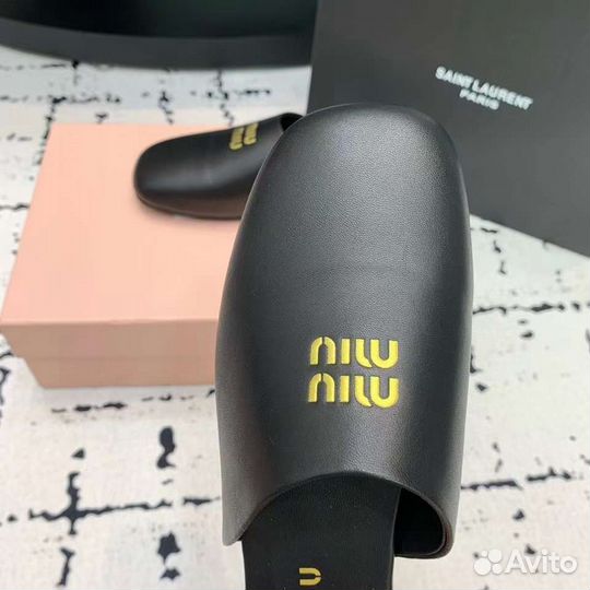 Шлепанцы женские miu miu