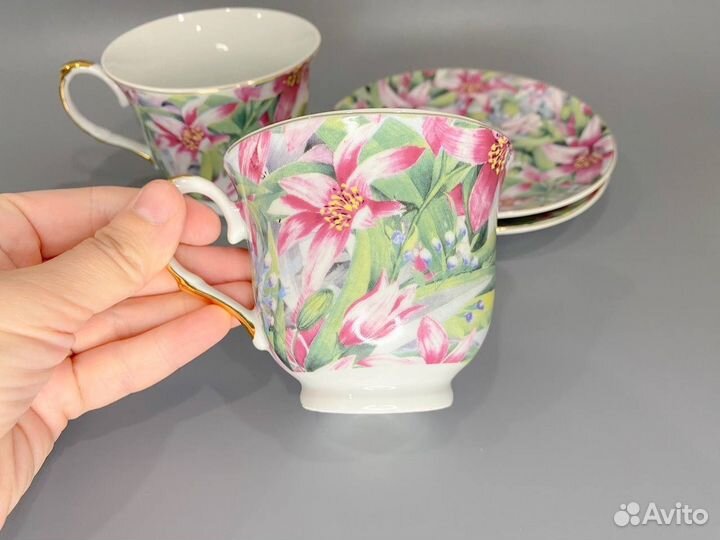 Новый чайный сервиз 4 предмета