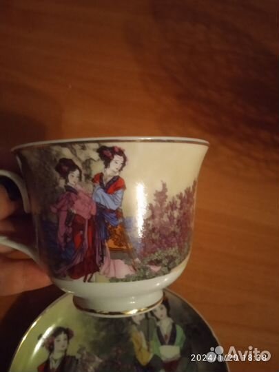 Пара чашка с блюдцем новая