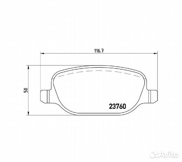 Комплект тормозных колодок задних