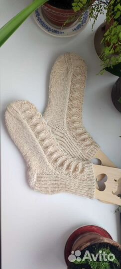 Носки вязаные. Р-р 38-39 Шерсть