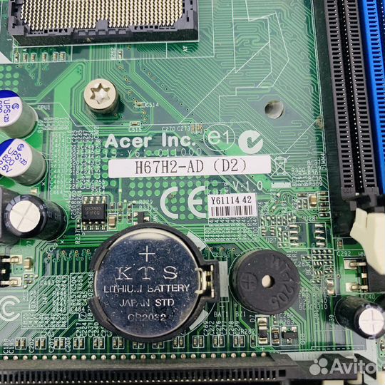 Мат плата acer H67H2-AD 1155LGA гнутые ножки