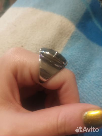 Кольцо с лабрадоритом