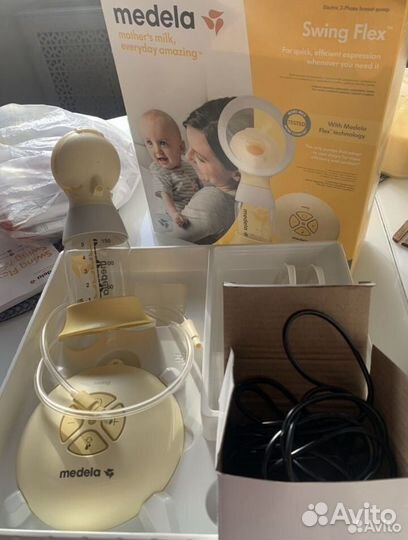 Молокоотсос medela swing flex электрический