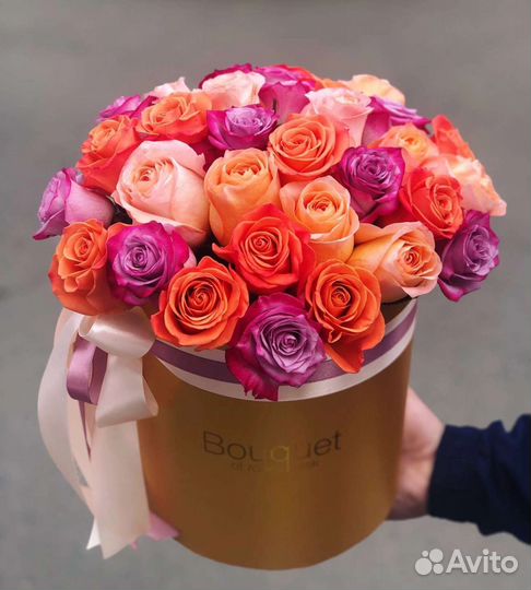 Цветы розы букет