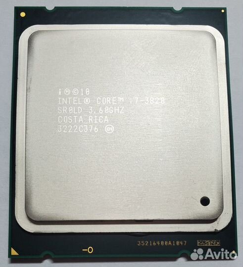 Core i7-3820 4ядра 8потоков LGA-2011 3.6GHz