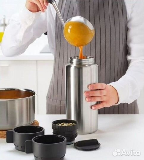 Стальной термос икеа 1 л