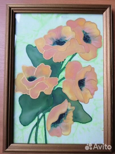 Панно батик, картина, декупаж