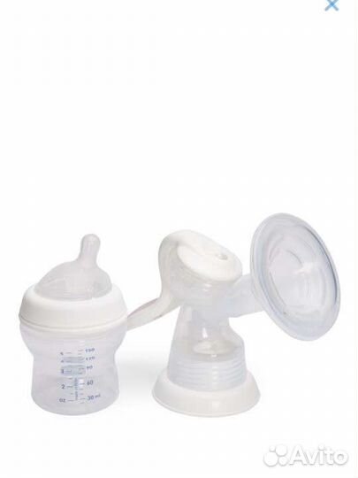 Молокоотсос ручной Chicco с бутылочкой Natural Fee