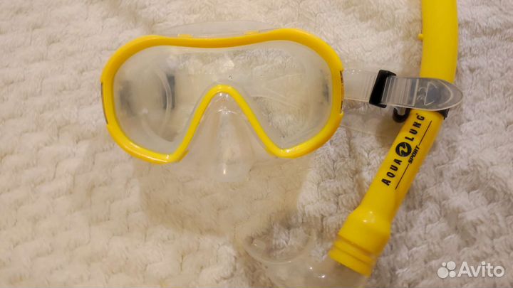 Маска для плавания детская с трубкой