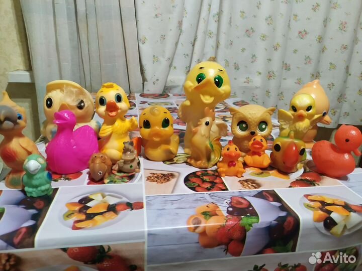 Резиновые игрушки СССР утки птицы