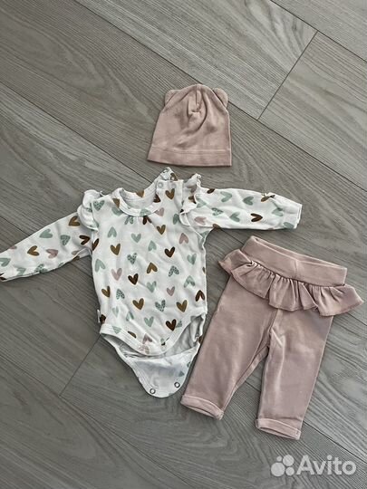 Большой пакет вещей на девочку 56-68