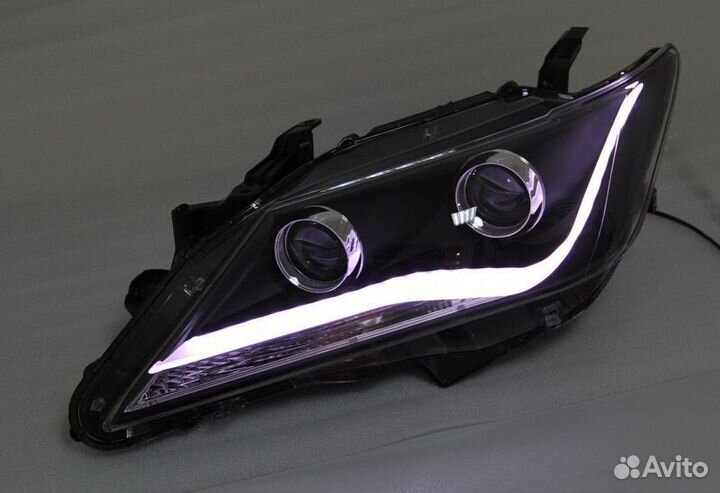 Toyota Camry 50 передние фары в стиле audi F7HE1