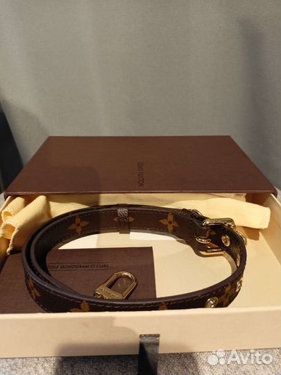 Кожаный ремень для сумки Louis Vuitton