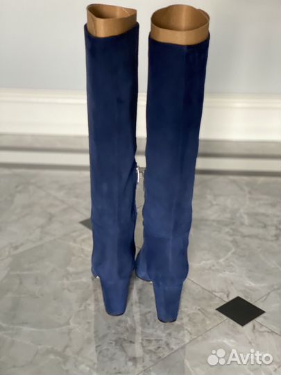 Сапоги замшевые 37