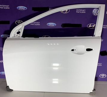 Дверь передняя левая белая Kia Rio 11-17