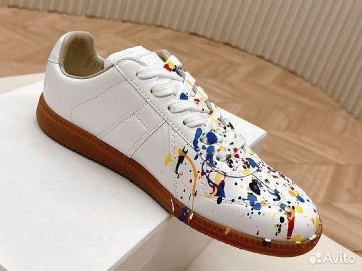 Кроссовки Maison Margiela Replica Paint White gh