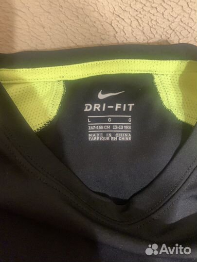 Nike dri-fit лонгслив детский для игры в футбол