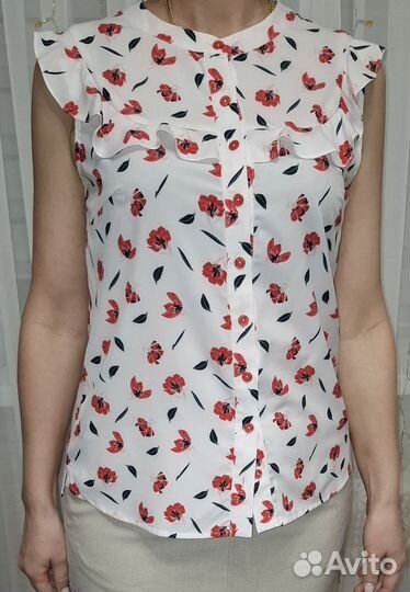 Блузка белая женская