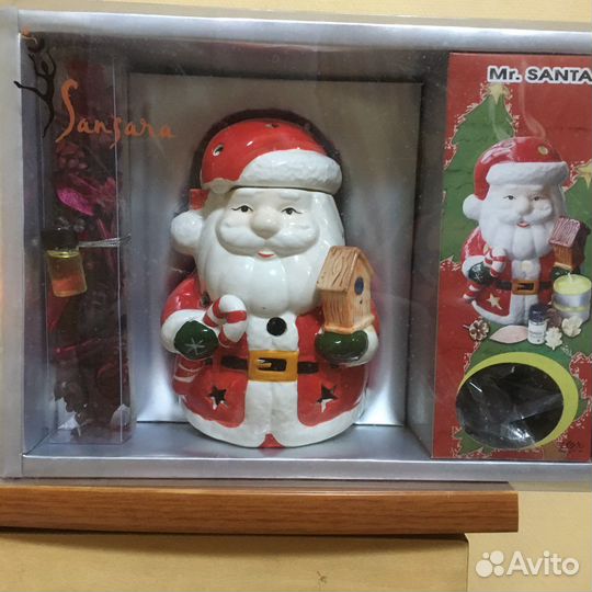 Подарочный набор Новогодний подсвечн Санта Клаус