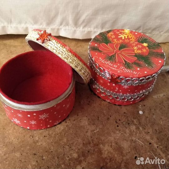 Коробка подарочная новогодняя шкатулка