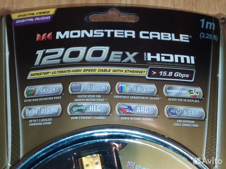 Кабель Hdmi 4К*2K 8K 3D 400Hz 16 Bit 15.8 Gbps