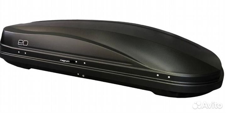 Бокс на крышу Евродеталь Magnum 580 черный карбон