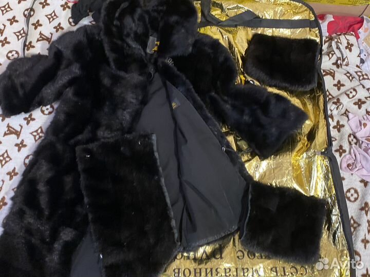 Шуба трансформер норковая с капюшоном