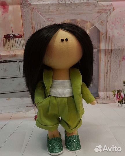 Интерьерная кукла ручной работы tilda