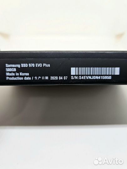 SSD Samsung 970 EVO Plus NVMe M.2 500Гб