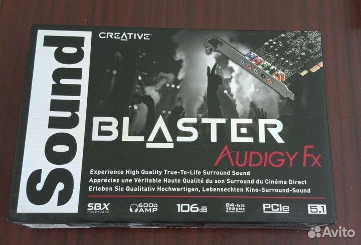 Звуковая карта Sound Blaster Audigy Fx