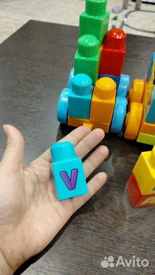 Паровоз конструктор детский