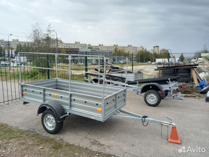 Прицеп Русич цинк 253(2.5х1.25х0.4) с каркасом