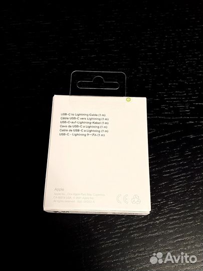 Зарядный кабель Apple USB-C to Lightning оригинал