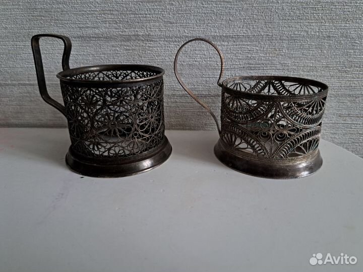 Подстаканники СССР скань